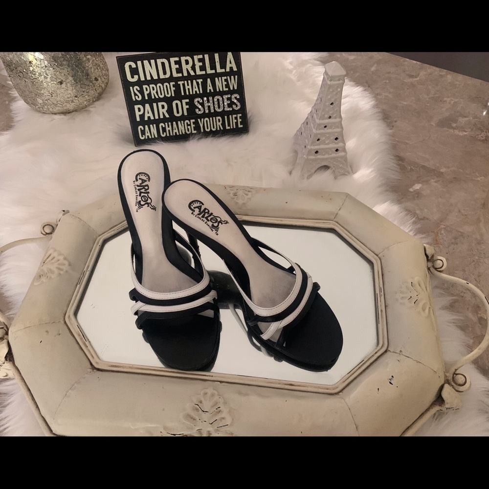 Carlos by Carlos Santana Black and White Slip-ons